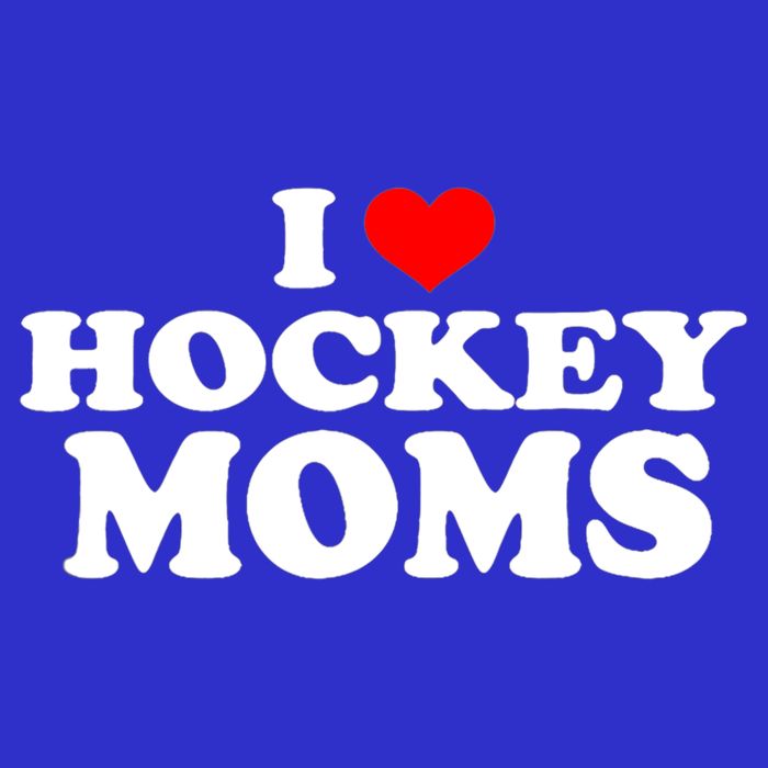 I Love Hockey Moms Funny Design Gift Toddler T-Shirt