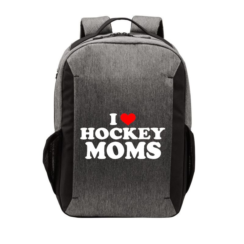 I Love Hockey Moms Funny Design Gift Vector Backpack