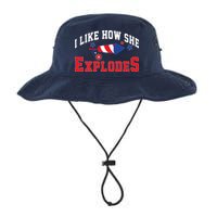 I Like How He Explodes Funny Fireworks Lover Matching Team Couple 4th Of July Bucket Hat