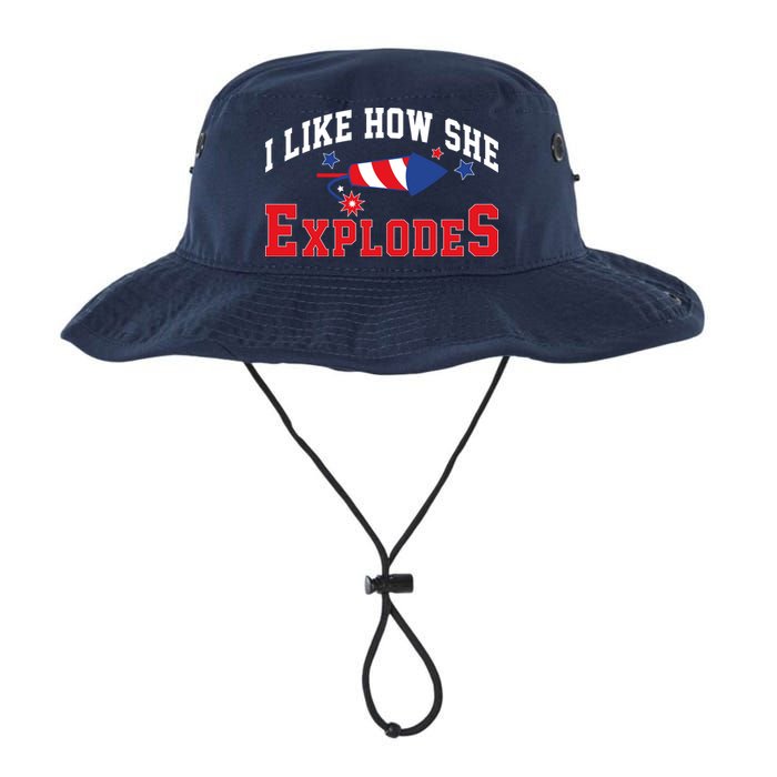 I Like How He Explodes Funny Fireworks Lover Matching Team Couple 4th Of July Bucket Hat