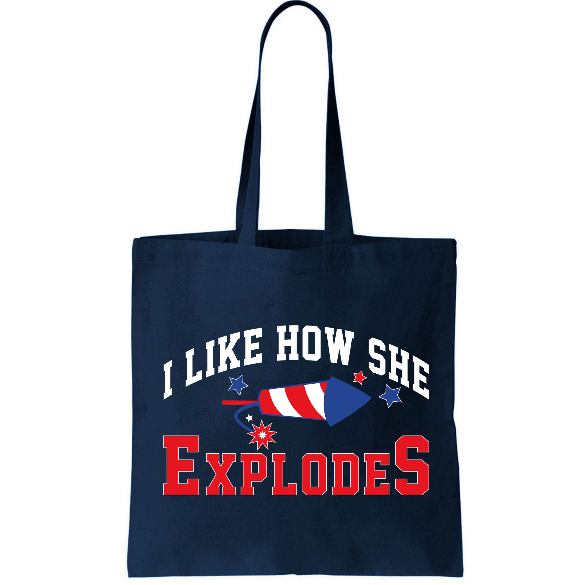 I Like How He Explodes Funny Fireworks Lover Matching Team Couple 4th Of July Bag