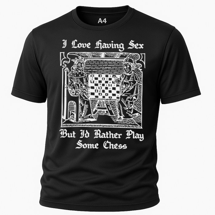 I Love Having Sex But I’D Rather Play Chess Cooling Performance Crew T-Shirt