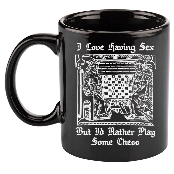 I Love Having Sex But I’D Rather Play Chess 11oz C Handle Ceramic Mug