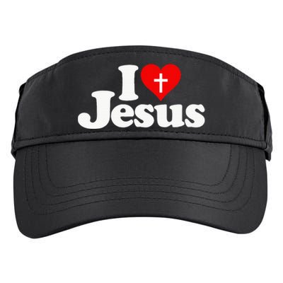 I Love Heart Jesus Christ Adult Drive Performance Visor