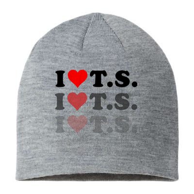 I Love Heart Ts Sustainable Beanie