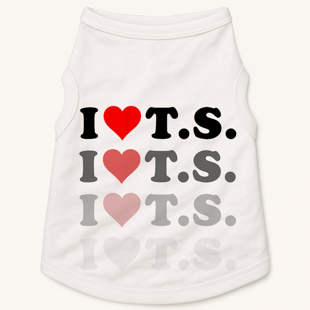 I Love Heart Ts Doggie Tank