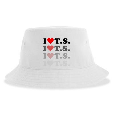 I Love Heart Ts Sustainable Bucket Hat