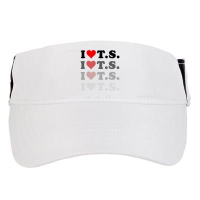 I Love Heart Ts Adult Drive Performance Visor