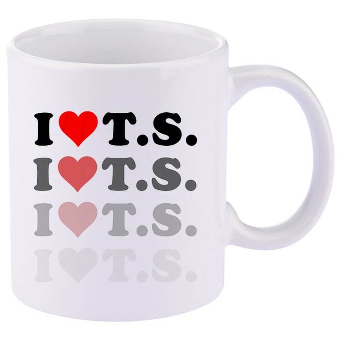 I Love Heart Ts 11oz C Handle Ceramic Mug