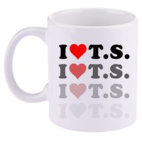 I Love Heart Ts 11oz C Handle Ceramic Mug