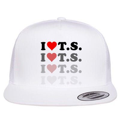 I Love Heart Ts Flat Bill Trucker Hat