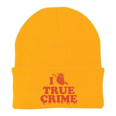 I Love Heart True Crime Knit Cap Winter Beanie