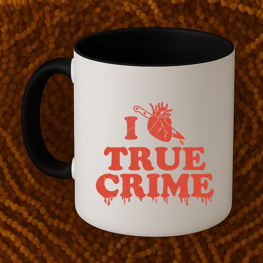 I Love Heart True Crime Mug