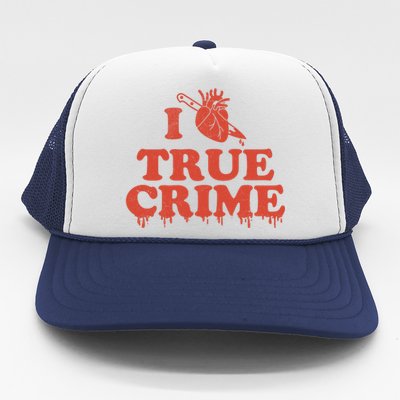 I Love Heart True Crime Trucker Hat