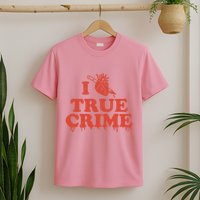 I Love Heart True Crime T-Shirt