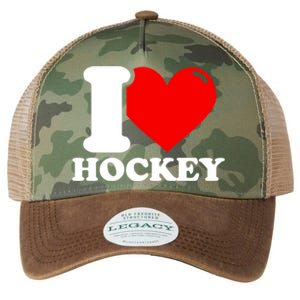 I Love Hockey Gift Legacy Tie Dye Trucker Hat