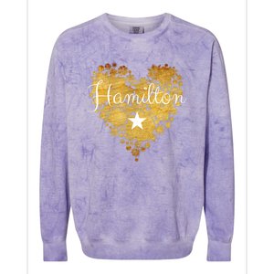 I Love Hamilton Heart Colorblast Crewneck Sweatshirt