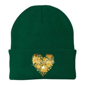 I Love Hamilton Heart Knit Cap Winter Beanie