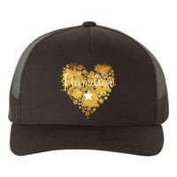 I Love Hamilton Heart Yupoong Adult 5-Panel Trucker Hat