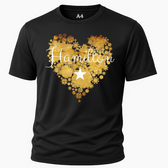I Love Hamilton Heart Cooling Performance Crew T-Shirt
