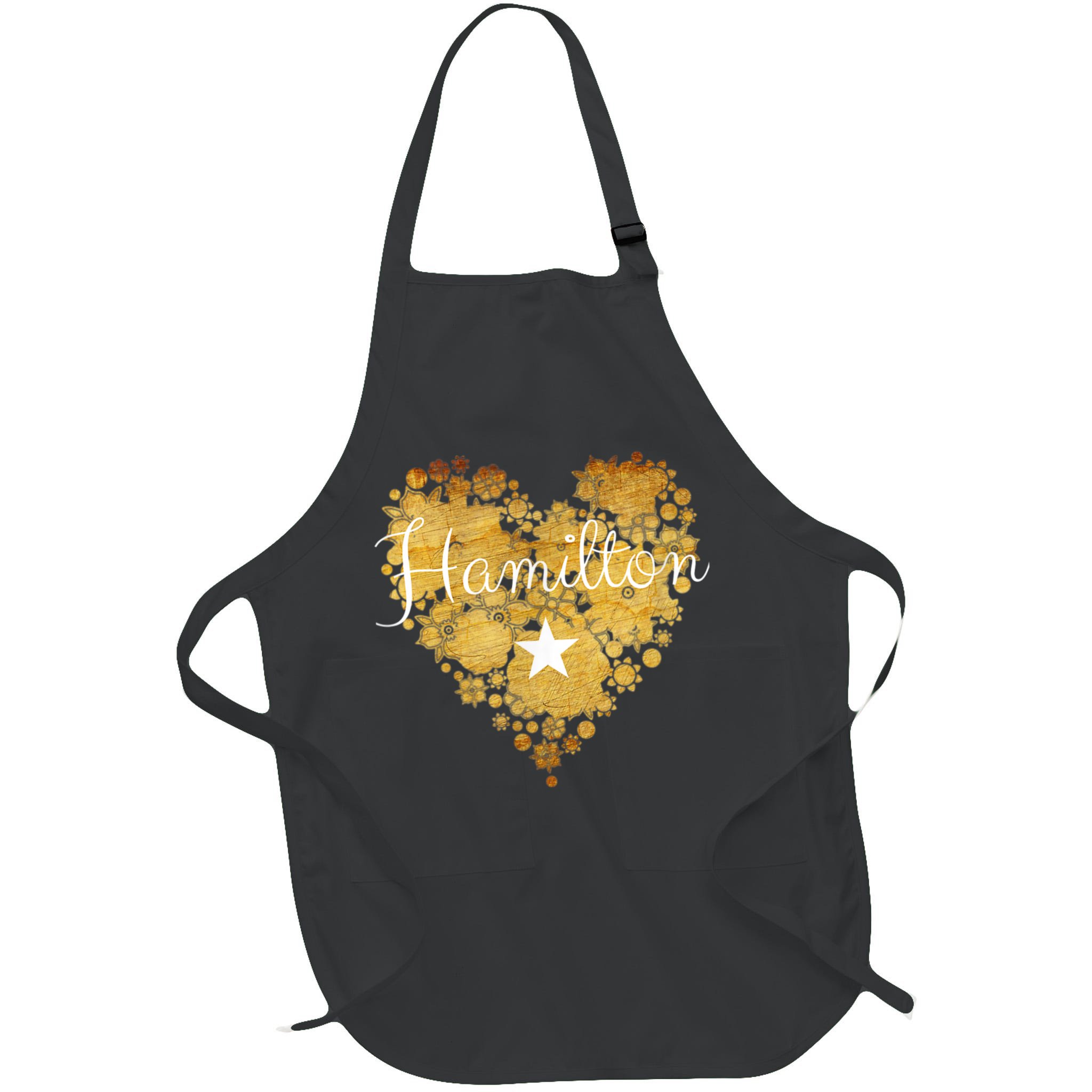 I Love Hamilton Heart Apron
