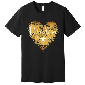 I Love Hamilton Heart Premium T-Shirt