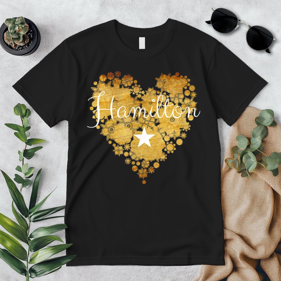 I Love Hamilton Heart Premium T-Shirt