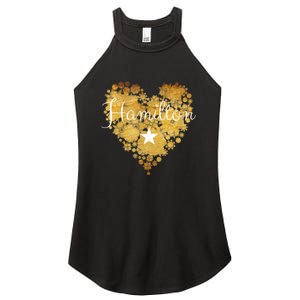 I Love Hamilton Heart Women's Perfect Tri Rocker Tank