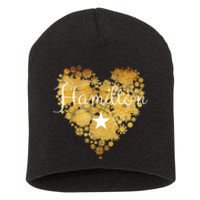 I Love Hamilton Heart Short Acrylic Beanie