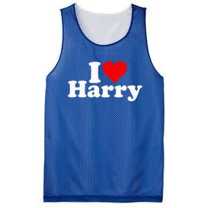 I Love Heart Harry Mesh Reversible Basketball Jersey Tank