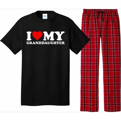 I Love Heart My Granddaughter Pajama Set