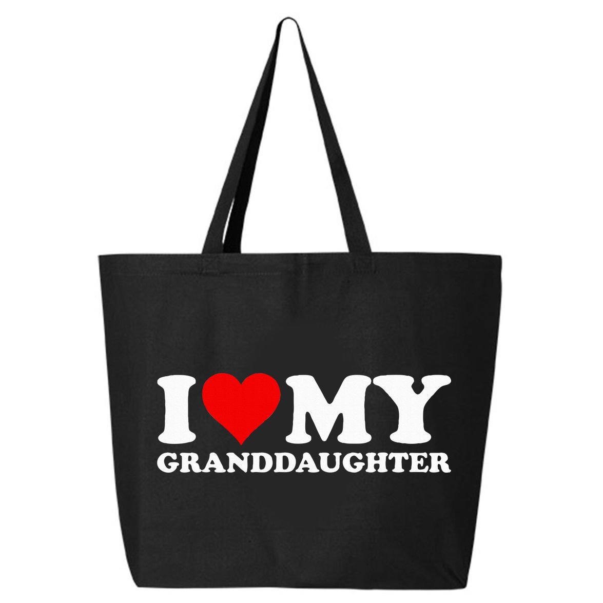 I Love Heart My Granddaughter 25L Jumbo Tote