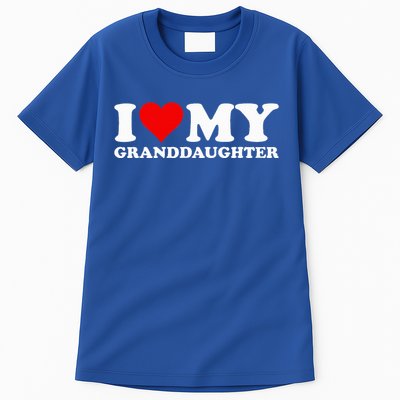 I Love Heart My Granddaughter Tall T-Shirt