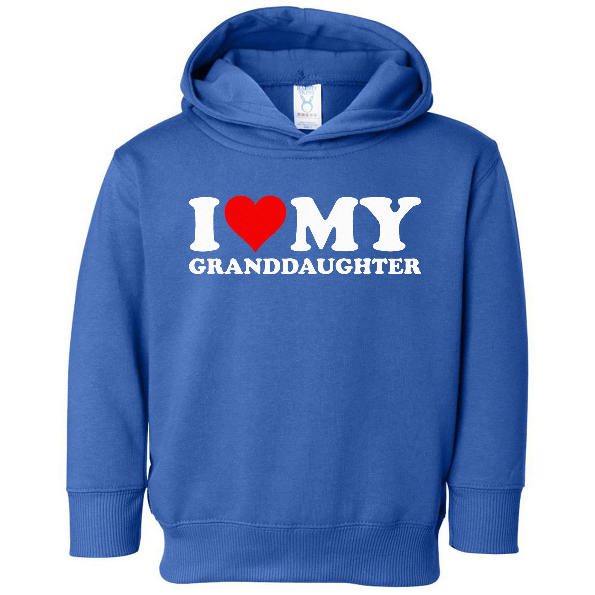 I Love Heart My Granddaughter Toddler Hoodie