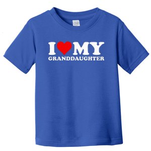 I Love Heart My Granddaughter Toddler T-Shirt