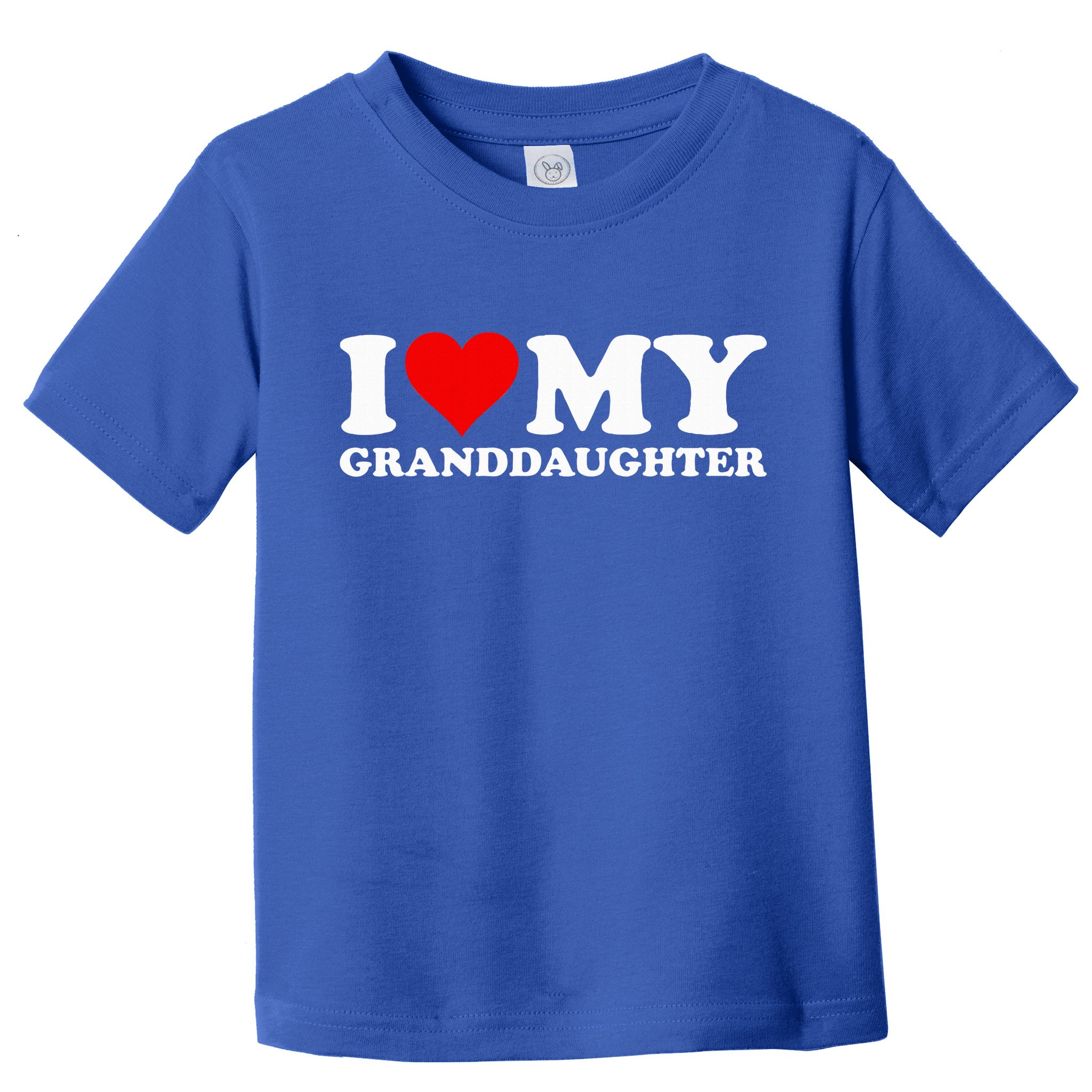I Love Heart My Granddaughter Toddler T-Shirt