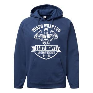 I Lift Heavy Funny Weight Lifting Workout Training Performance Fleece Hoodie