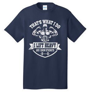 I Lift Heavy Funny Weight Lifting Workout Training Tall T-Shirt