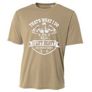 I Lift Heavy Funny Weight Lifting Workout Training Cooling Performance Crew T-Shirt