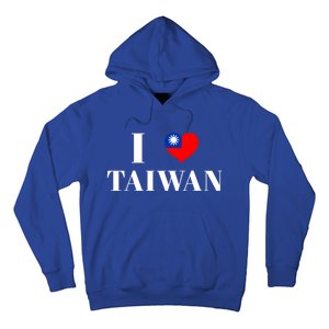 I Love Heart Taiwan Flag Taiwanese Taiwan Pride Roc Taipei Gift Hoodie