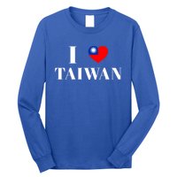 I Love Heart Taiwan Flag Taiwanese Taiwan Pride Roc Taipei Gift Long Sleeve Shirt