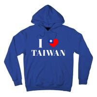 I Love Heart Taiwan Flag Taiwanese Taiwan Pride Roc Taipei Gift Tall Hoodie