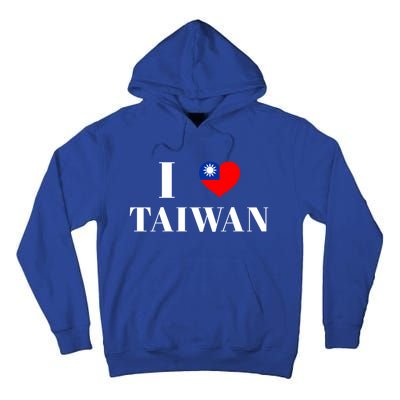 I Love Heart Taiwan Flag Taiwanese Taiwan Pride Roc Taipei Gift Tall Hoodie