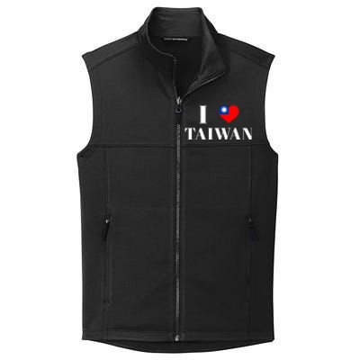 I Love Heart Taiwan Flag Taiwanese Taiwan Pride Roc Taipei Gift Collective Smooth Fleece Vest