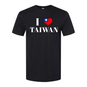 I Love Heart Taiwan Flag Taiwanese Taiwan Pride Roc Taipei Gift Softstyle CVC T-Shirt