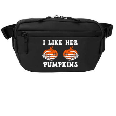 I Like Her Pumpkins Groovy Matching Couple Halloween Crossbody Pack