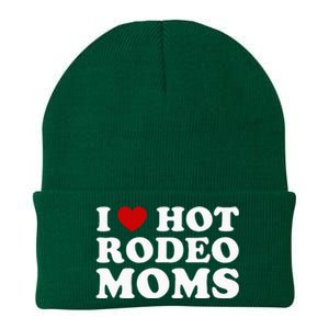 I Love Hot Rodeo Moms I Heart Cowboy Rodeo Mom Knit Cap Winter Beanie