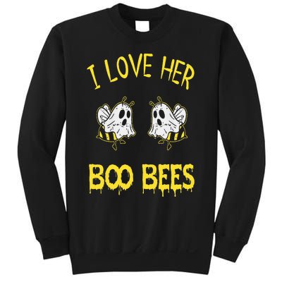 I Love Her Boo Bees Couples Halloween Adult Costume His Sweatshirt