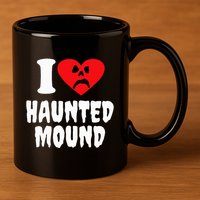 I Love Haunted Mound 11oz C Handle Ceramic Mug