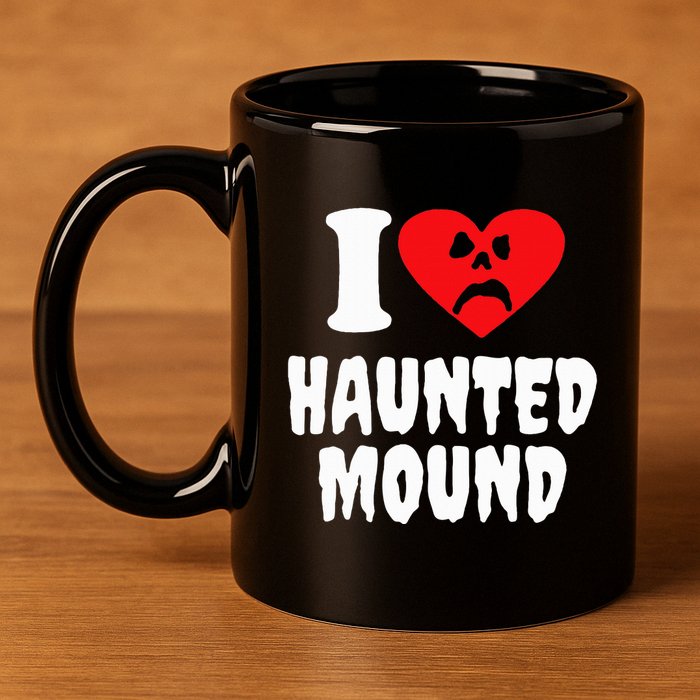 I Love Haunted Mound 11oz C Handle Ceramic Mug